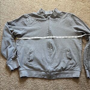 Gray old navy zip up cardigan